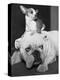 Chihuahua Seated on a Bulldog-Bettmann-Premier Image Canvas