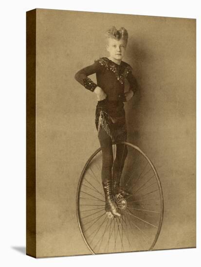 Child on a Unicycle, Late 19th Century-G. & R. Lavis-Premier Image Canvas