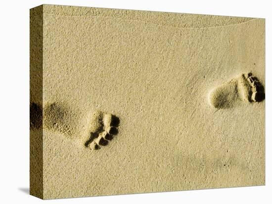 Child's Footprints on Beach at Santa Maria, Sal (Salt), Cape Verde Islands, Africa-Robert Harding-Premier Image Canvas