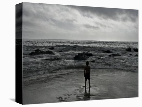 Child Standing at the Edge of Tide-Krzysztof Rost-Premier Image Canvas