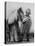 Child Standing Beside a Miniature Horse, Showing Size Comparison-Ed Clark-Premier Image Canvas