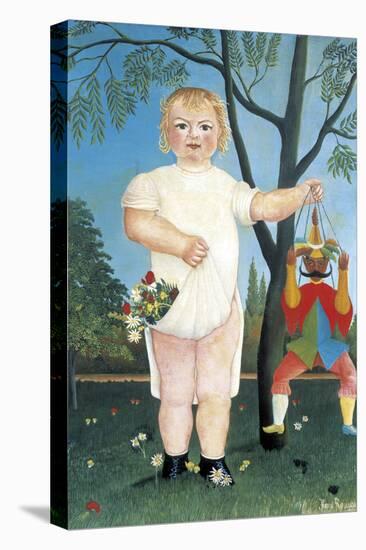 Child with Puppet-Henri Rousseau-Stretched Canvas