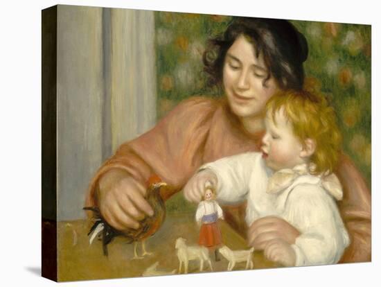 Child with Toys, Gabrielle and the Artist's Son, Jean, 1895-96-Pierre-Auguste Renoir-Premier Image Canvas