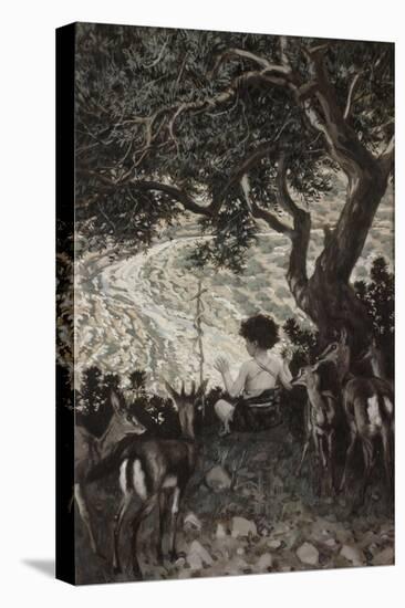 Childhood of John the Baptist-James Jacques Joseph Tissot-Premier Image Canvas