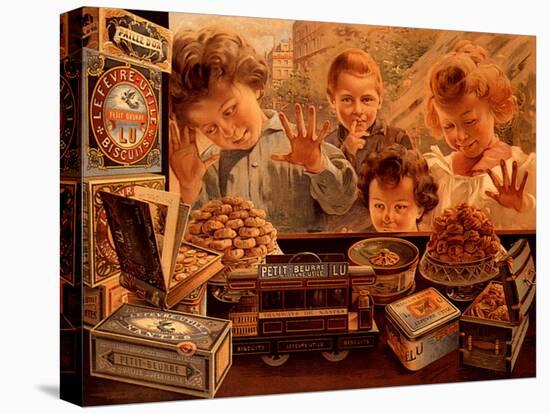 Children at Confectionery Shop-Bocchino V^-Premier Image Canvas