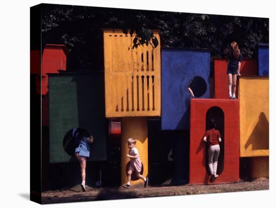 Children at Play in New York City Playgrounds-John Zimmerman-Premier Image Canvas
