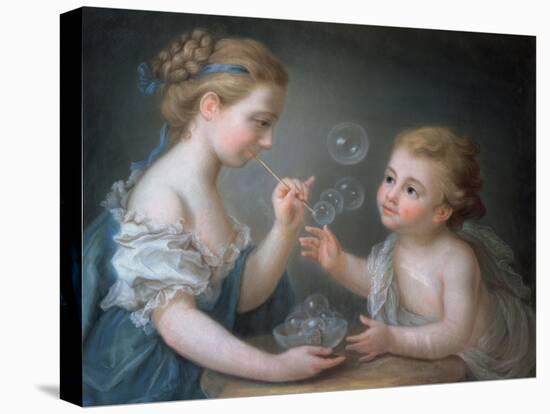 Children Blowing Bubbles-Jean-Etienne Liotard-Premier Image Canvas