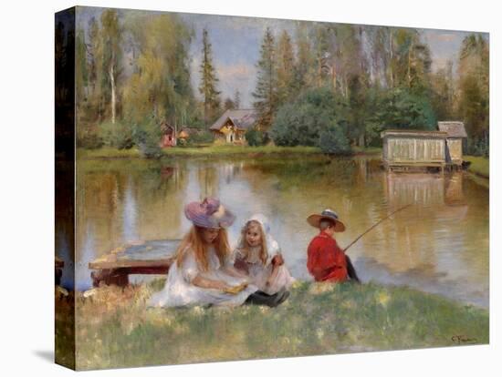 Children by the Lake-Konstantin Yegorovich Makovsky-Premier Image Canvas