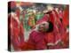 Children Celebrating Chinese New Year, Beijing, China-Keren Su-Premier Image Canvas