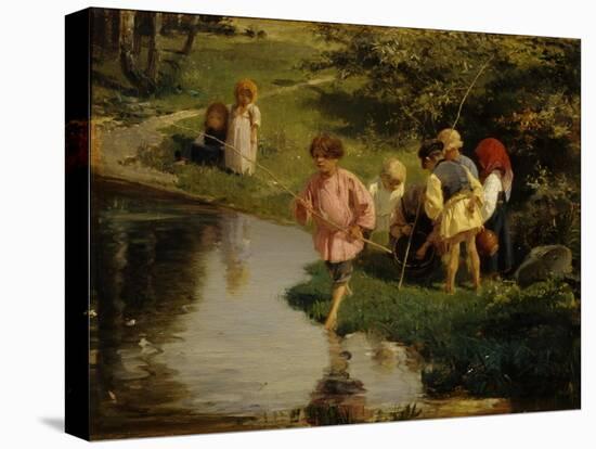 Children Fishing, 1882-Illarion Mikhailovich Pryanishnikov-Premier Image Canvas