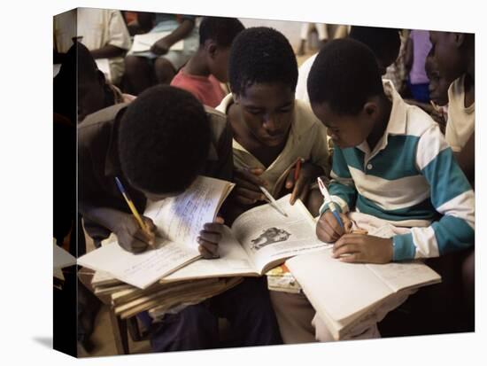 Children in School in Espungabera, Mamica Province, Mozambique, Africa-Liba Taylor-Premier Image Canvas