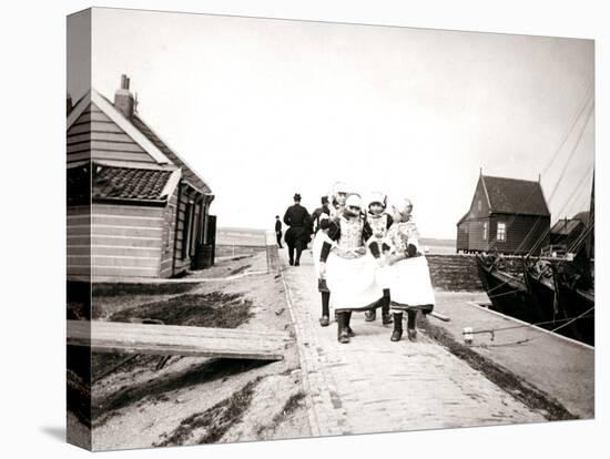 Children on Marken Island, Netherlands, 1898-James Batkin-Premier Image Canvas