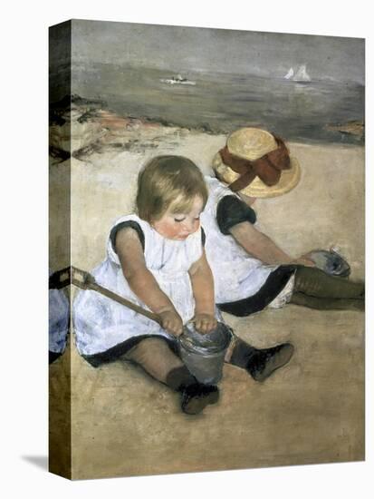 Children on the Beach-Mary Cassatt-Premier Image Canvas