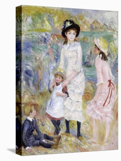 Children on the Seashore, Guernsey-Pierre-Auguste Renoir-Premier Image Canvas