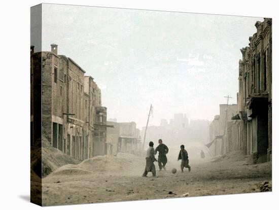 Children Play in the Old Town of Kabul, Afghanistan-null-Premier Image Canvas