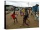 Children Play Soccer in an Impoverished Street in Lagos, Nigeria-null-Premier Image Canvas