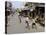 Children Play Soccer on One of the Streets of the Business District of Lagos-null-Premier Image Canvas