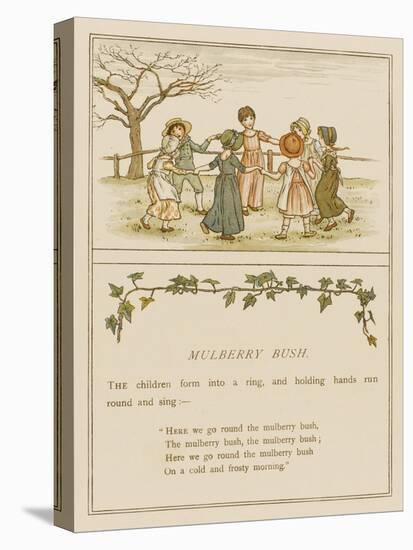 Children Playing Here We Go Round the Mulberry Bush-null-Stretched Canvas