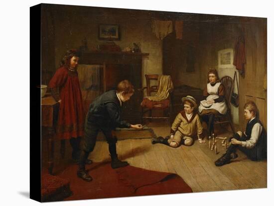 Children Playing in an Interior, 1893-Harry Brooker-Premier Image Canvas