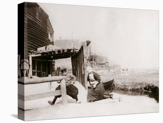 Children Playing, Marken Island, Netherlands, 1898-James Batkin-Premier Image Canvas