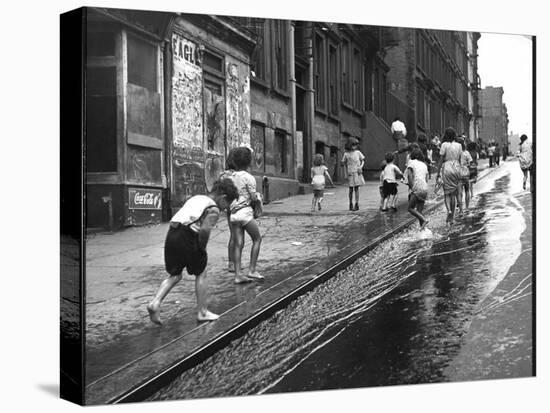 Children Playing on 103rd Street in Puerto Rican Community in Harlem-Ralph Morse-Premier Image Canvas