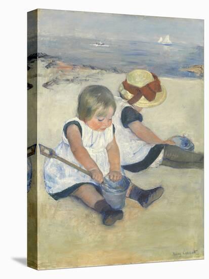 Children Playing on the Beach, 1884-Mary Cassatt-Premier Image Canvas