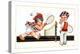 Children Playing Tennis-null-Stretched Canvas