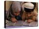 Children Read Together from Muslim's Holy Quran in Karachi, Pakistan-null-Premier Image Canvas