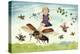 Children Riding Bees-null-Stretched Canvas