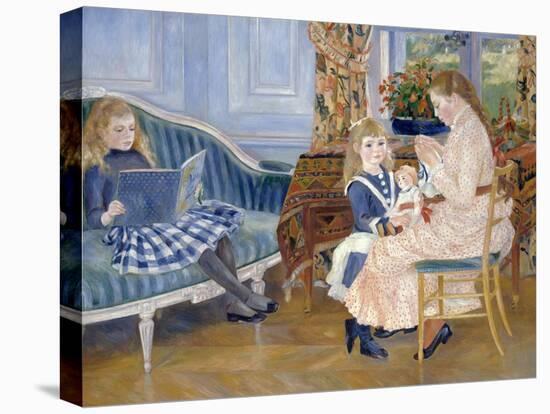 Children's Afternoon at Wargemont-Pierre-Auguste Renoir-Premier Image Canvas