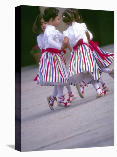 Children's Dance Group at Poble Espanyol, Montjuic, Barcelona, Spain-Michele Westmorland-Premier Image Canvas