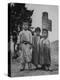 Children Standing in Front of Boundary Zone Sign Written in Russian, English, and Korean-John Florea-Premier Image Canvas