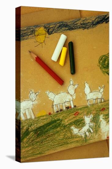 Childs Drawing-Den Reader-Premier Image Canvas