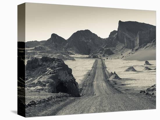 Chile, Atacama Desert, San Pedro De Atacama, Valle De la Luna, Valley Road-Walter Bibikow-Premier Image Canvas