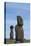 Chile, Easter Island, Hanga Roa. Ahu Tahai, Standing Moai Statue-Cindy Miller Hopkins-Premier Image Canvas