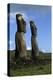 Chile, Easter Island, Rapa-Nui National Park, Ahu Akivi, Anthropomorphic 'Moai' Monoliths-null-Premier Image Canvas