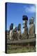 Chile, Easter Island, Rapa-Nui National Park, Ahu Tongariki, Moai Statues-null-Premier Image Canvas