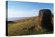 Chile, Easter Island, Rapa Nui National Park, Ahu Vinapu, Pedestal of Moai Statue on Hill-null-Premier Image Canvas