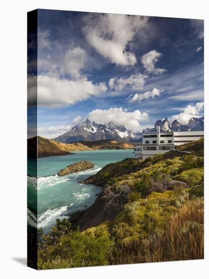 Chile, Magallanes Region, Torres Del Paine National Park, Lago Pehoe, Explora Hotel-Walter Bibikow-Premier Image Canvas