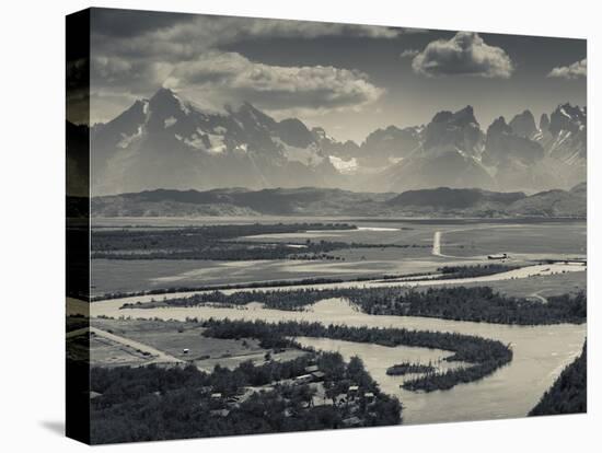 Chile, Magallanes Region, Torres Del Paine National Park, Landscape from Villa Serrano-Walter Bibikow-Premier Image Canvas