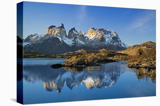 Chile, Torres Del Paine, Magallanes Province, Torres Del Paine National Park and Paine Massif-Nigel Pavitt-Premier Image Canvas