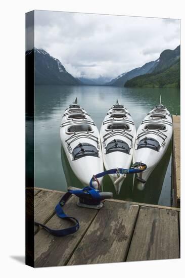 Chilkoot Lake, Kayaks at the Dock Haines, Alaska-Michael Qualls-Premier Image Canvas