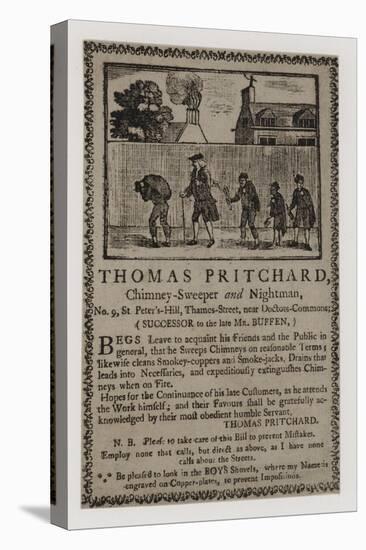 Chimney Sweeps, Thomas Pritchard, Trade Card-null-Premier Image Canvas