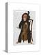 Chimp Playing Cello-Fab Funky-Stretched Canvas