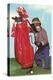 Chimp with Golf Bag-null-Stretched Canvas