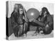 Chimpanzee Inflates a Balloon-null-Premier Image Canvas