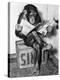 Chimpanzee Reading Newspaper-Bettmann-Premier Image Canvas