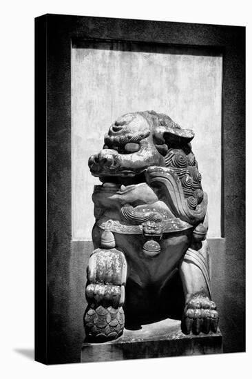 China 10MKm2 Collection - Asian Sculpture of a Stone Lion-Philippe Hugonnard-Premier Image Canvas