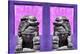 China 10MKm2 Collection - Asian Sculpture with two Lions-Philippe Hugonnard-Premier Image Canvas