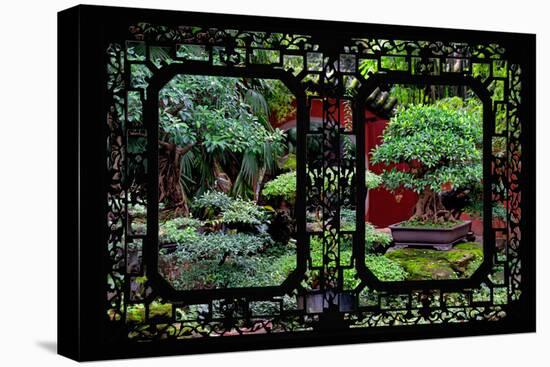 China 10MKm2 Collection - Asian Window - Bonsai Trees-Philippe Hugonnard-Premier Image Canvas